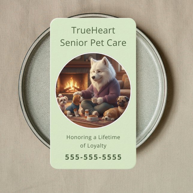 Profesional Senior Dog Sitter Dog Physical Therapy Business Card (Creator Uploaded)