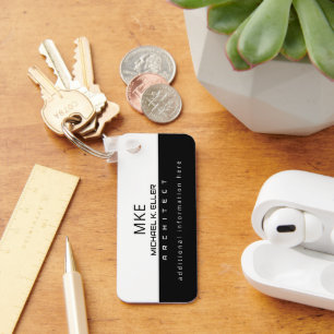 Profession Architect Half-Black Half-White Custom Key Ring
