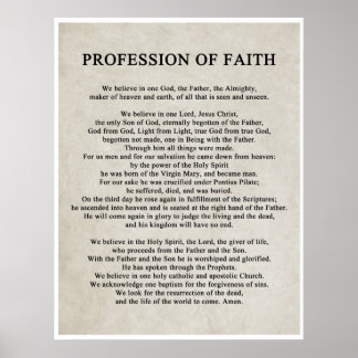 Profession of Faith Poster