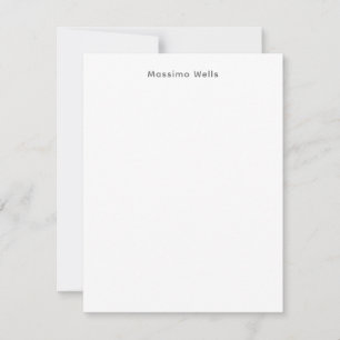 Profession Plain Simple White Attractive Card