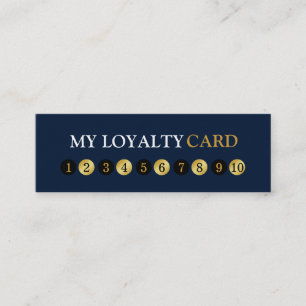 Professional 10 Punch Customer Loyalty Card