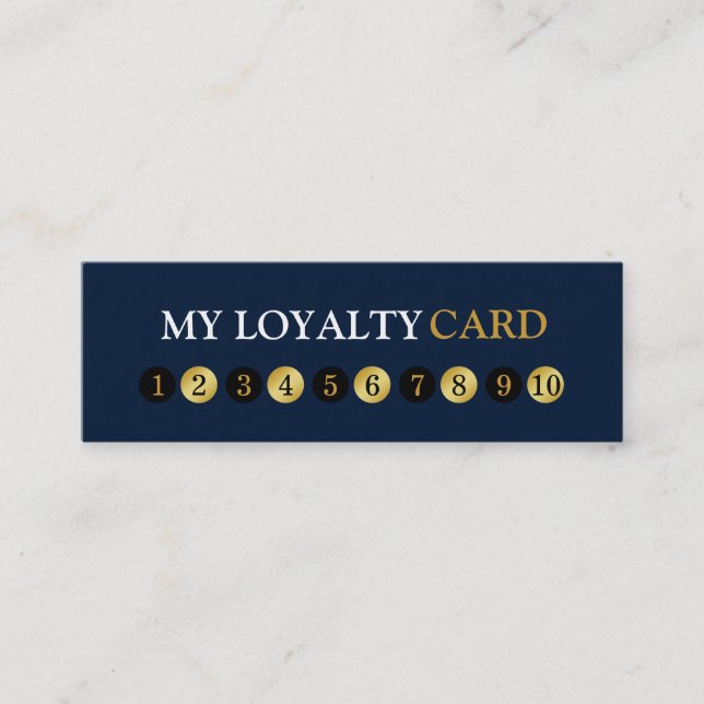 Professional 10 Punch Customer Loyalty Card (Front)
