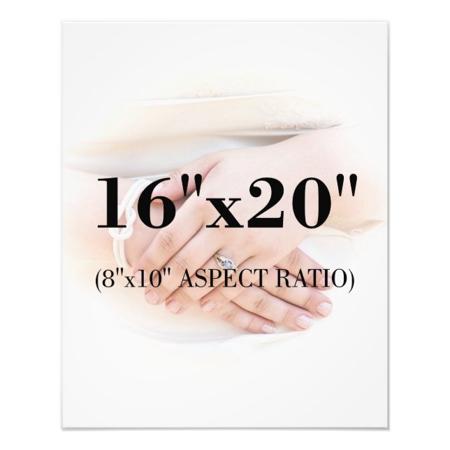 Professional 16 x 20 Satin Photo Prints Template (Front)