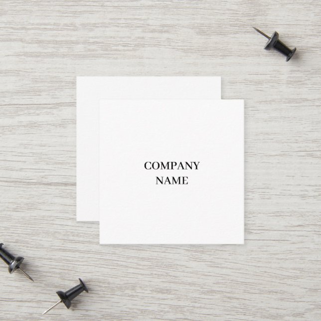 Professional 2.5" x 2.5" Calling Business Card (Front/Back In Situ)