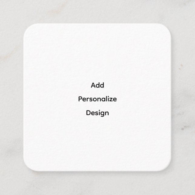 Professional 2.5" x 2.5 Flat Appointment Card (Front)