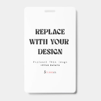 Professional 3" x 5" Badge id