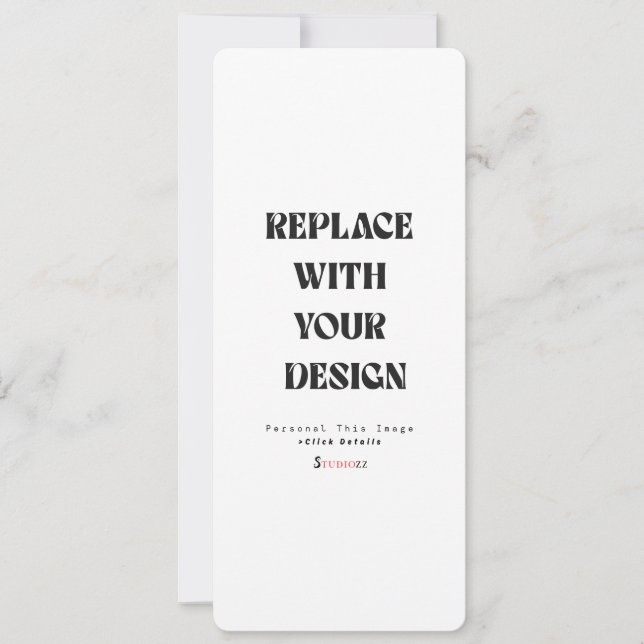 Professional 4" x 9.25" Invitation Card (Front)
