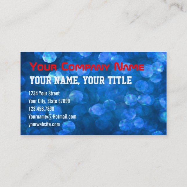 Professional Abstract Business Card (Front)