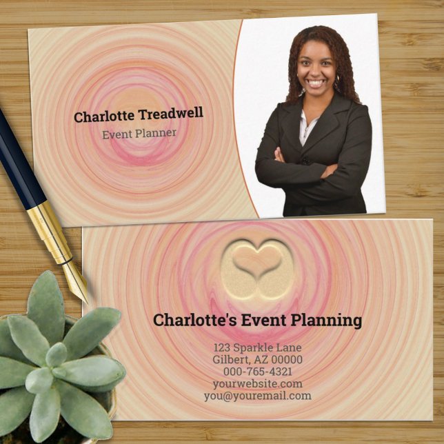 Professional Abstract Sand Spiral Template Business Card (Creator Uploaded)