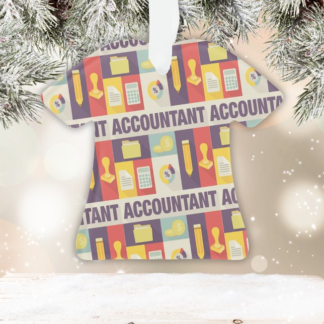 Professional Accountant Iconic Design Ornament (Creator Uploaded)