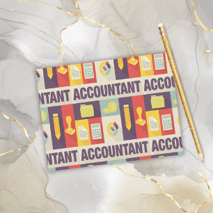 Professional Accountant Iconic Design Postcard