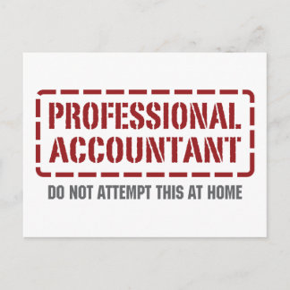 Professional Accountant Postcard