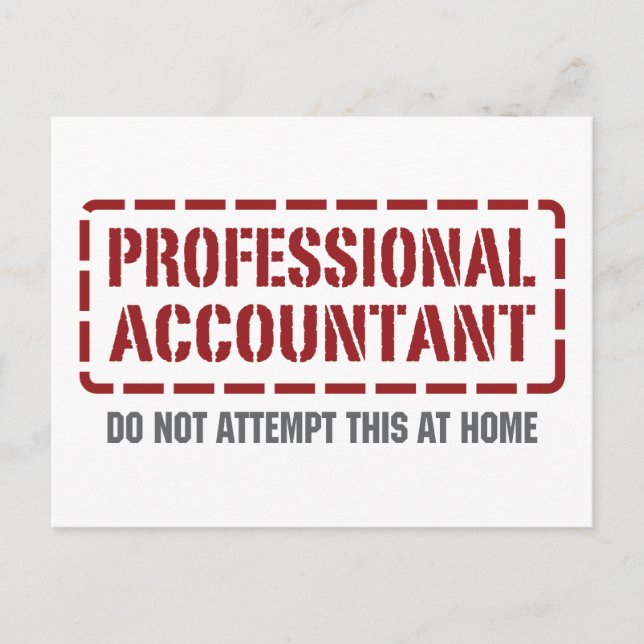 Professional Accountant Postcard (Front)