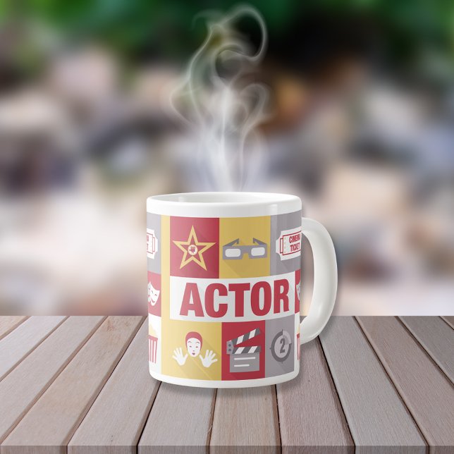 Professional Actor Iconic Designed Large Coffee Mug (Creator Uploaded)