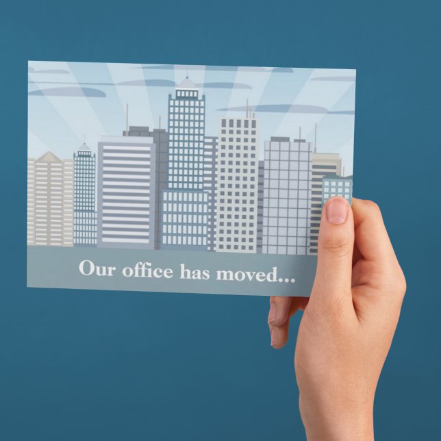 Professional Address Change Modern Office Moving Postcard (Creator Uploaded)