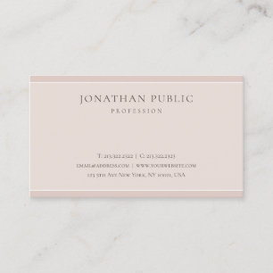 Professional Aesthetic Design Modern Simple Plain Business Card