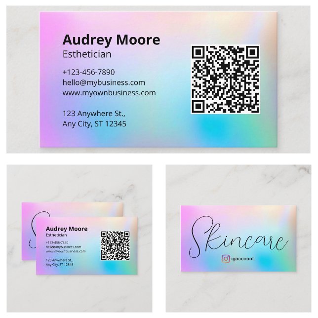 Professional Aesthetician Business Card (Professional Esthetician Business Card
)
