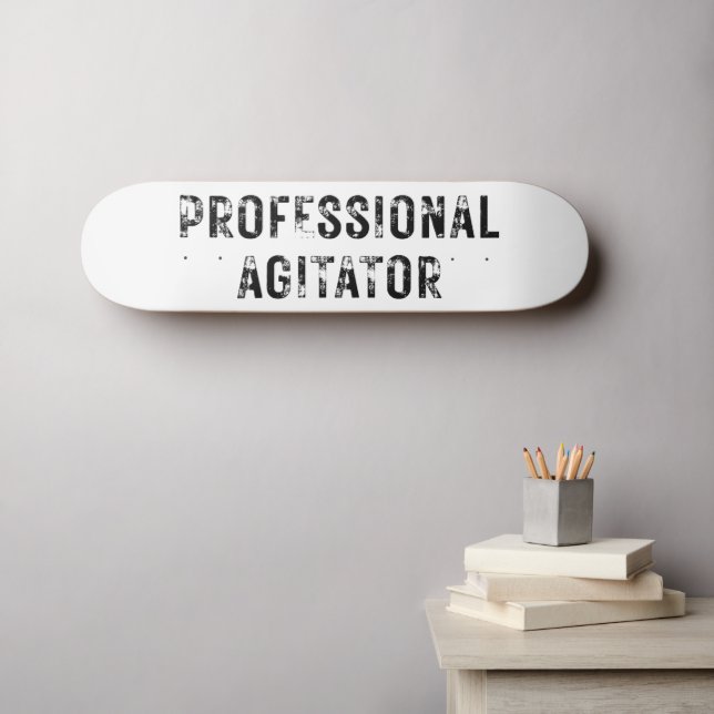 PROFESSIONAL AGITATOR  SKATEBOARD (Wall Art (Horz))
