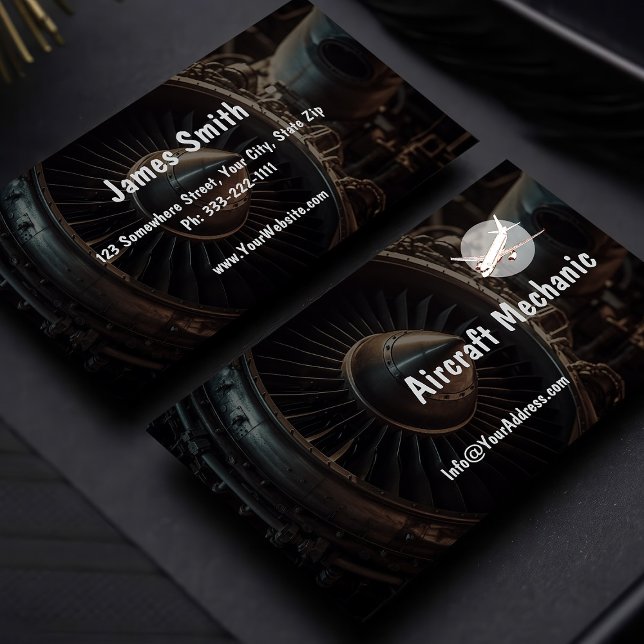 Professional Aircraft Mechanic Services Cards (Creator Uploaded)