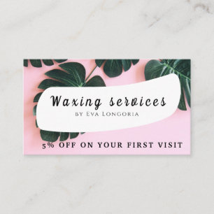 Professional and Chic for Brazilian & Body Waxing Business Card