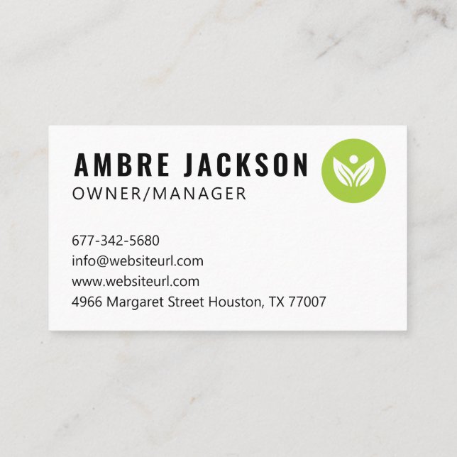 Professional and Eco-Friendly Lawn Care Solutions Business Card (Back)