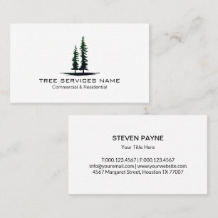 Professional and Modern Landscaping Tree Lawn Care Business Card