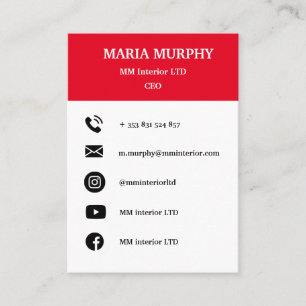 Professional and simple business card template R