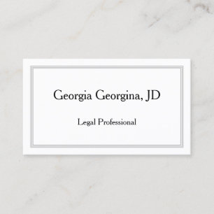 Professional and Simple, With Triple-Line Border Business Card