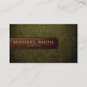 Professional Antique bronze Leather Look Business Card