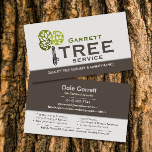 Professional Arborist Tree Service  Business Card