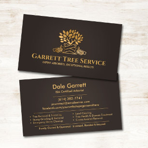 Professional Arborist Tree Service Business Card