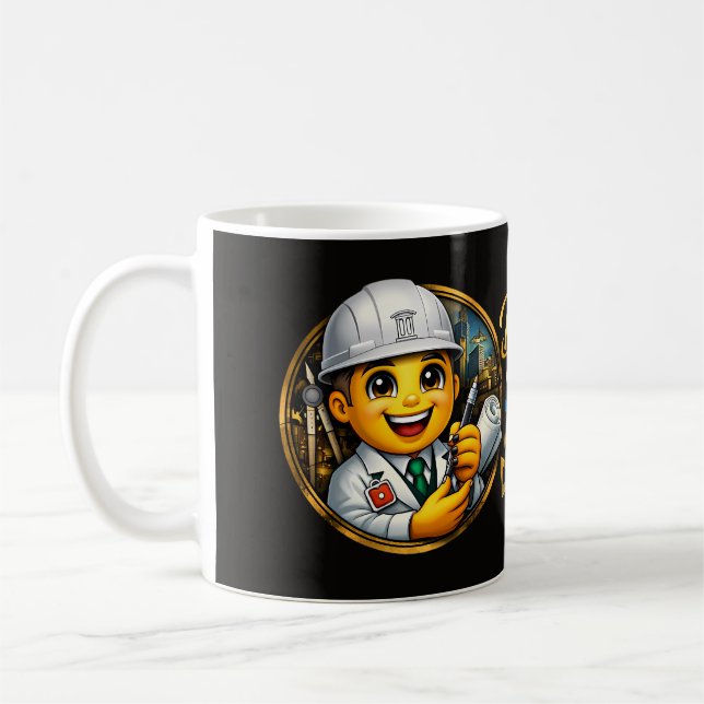 Professional Architect & Urban Planner Illustratio Coffee Mug (Left)
