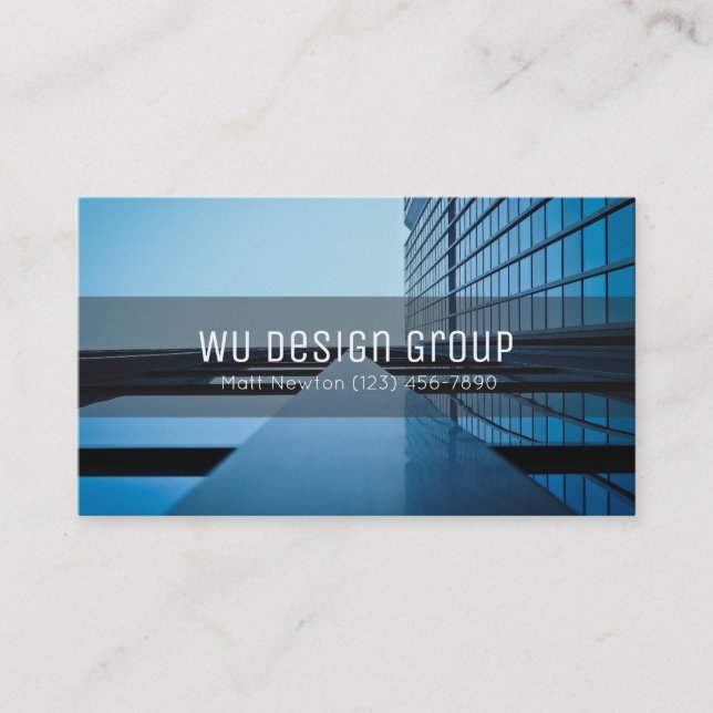 Professional Architects Design Group Business Card (Front)
