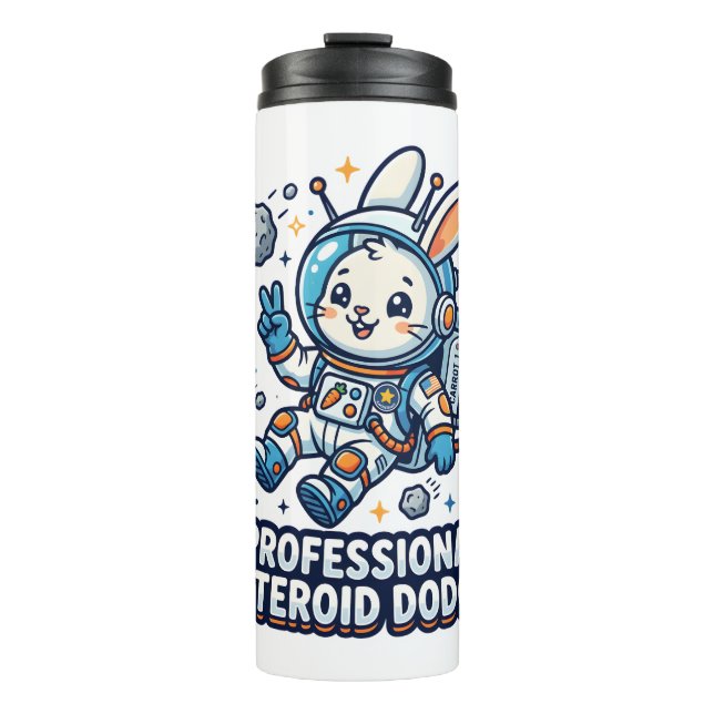 Professional Asteroid Dodger Bunny Thermal Tumbler (Front)