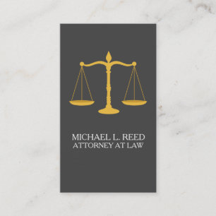 Professional ATTORNEY AT LAW Business Card