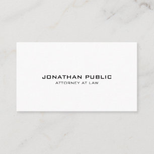 Professional attorney at law modern elegant simple business card