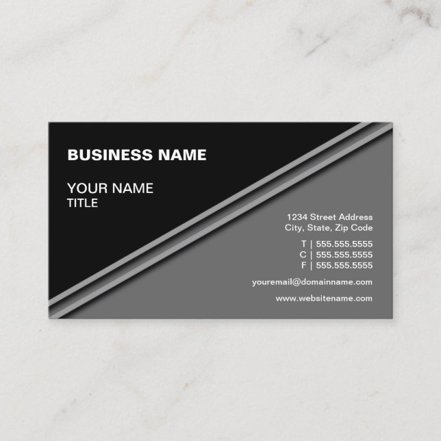 Professional Attorney Business Card (Front)