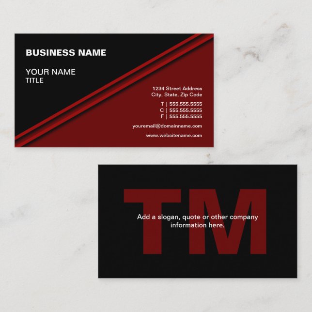 Professional Attorney Business Card (Front/Back)