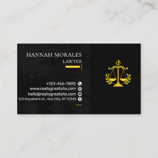 Professional Attorney Business Card | Lawyer 