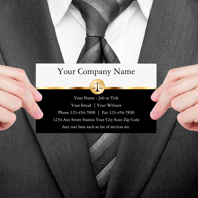 Professional Attorney Business Cards (Creator Uploaded)