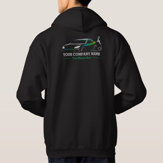 Professional Auto Body Paint Shop Automotive Hoodie (Back)