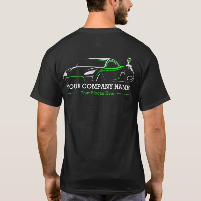 Professional Auto Body Paint Shop Automotive T-Shirt (Back)