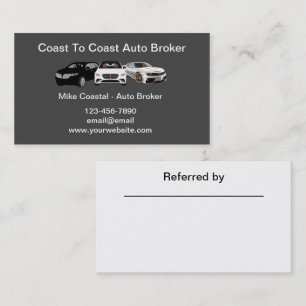Professional Auto Broker Business Cards