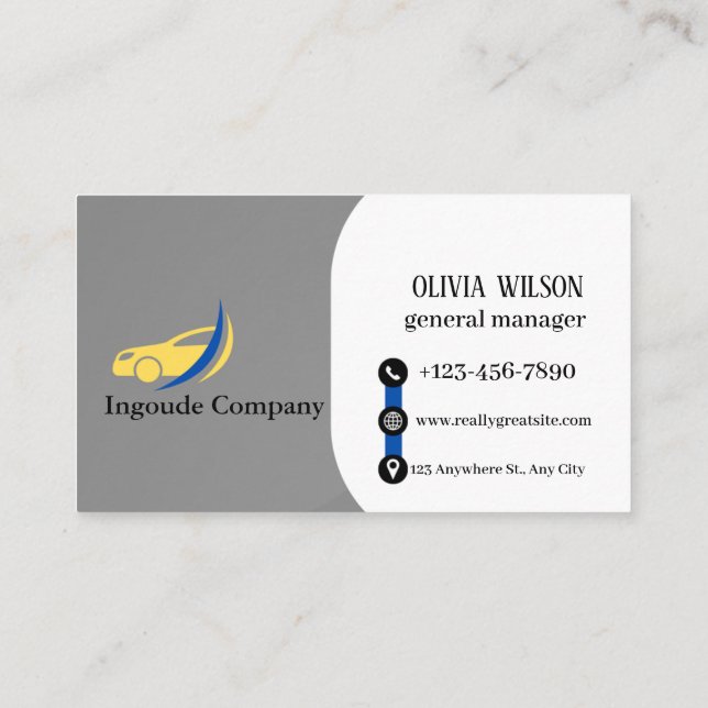 Professional Auto Detailing & Car Care Services Business Card (Back)