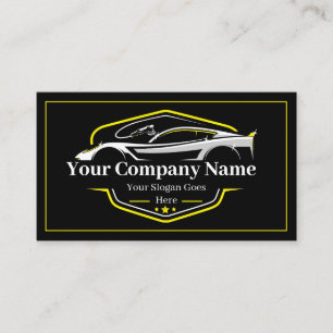 Professional Auto Detailing Car Wash Company Business Card