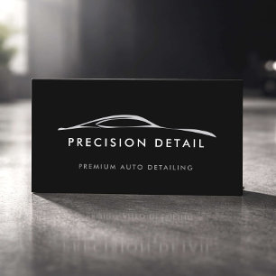 Professional Auto Detailing Company Business Card