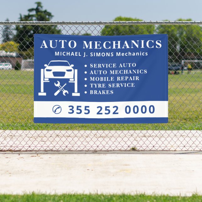 Professional auto repair mechanic service sign (Insitu)