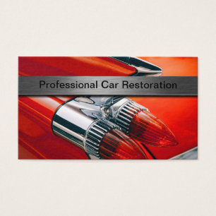 Professional Automotive Restoration Business Cards