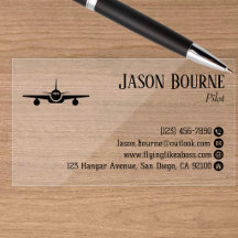 Professional Aviation Employee Pilot Minimalist