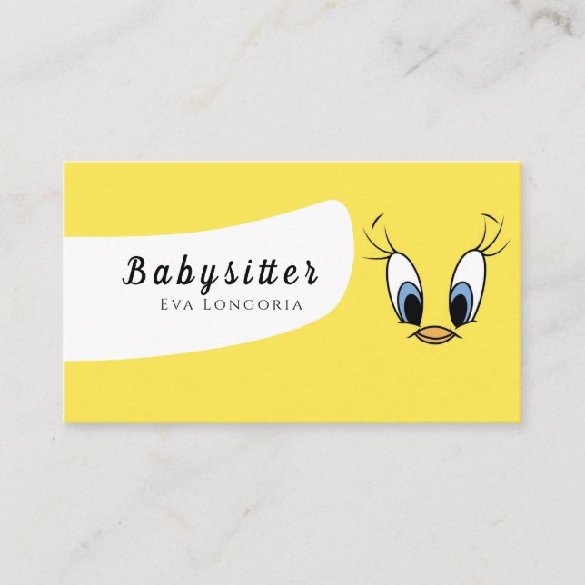 Professional Babysitter Services: Reliable Care Business Card (Front)